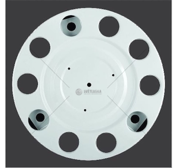 Kryt kola 10 otvorů bílý plný  DB-105210