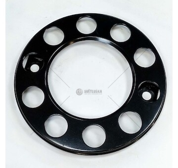 Kryt kola 10 otvorů černá ocel s upevněním na dva šrouby BB-105270