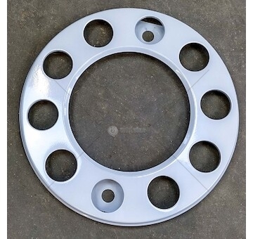 Kryt kola 10 otvorů šedá ocel s upevněním na dva šrouby BB-105220