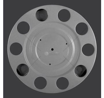 Kryt kola 10 otvorů šedý plný DB-105220