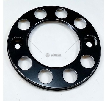 Kryt kola 22,5 / 10 děr černá ocel 420/60