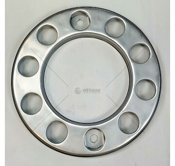 Kryt kola 22,5 / 10 děr šedá ocel 420/60