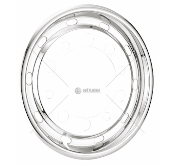 Kryt kola nerezový plochý s dírami  A2A-52SF3