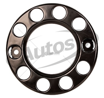 Kryt matic kola 10 děr - prázdný střed, černý mat, plech 0045709_A