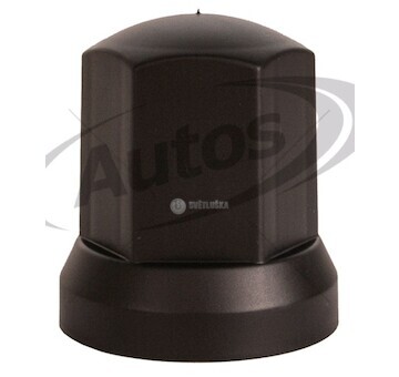 Kryt matice kola 33mm vysoký - černý plastový 0187372_A