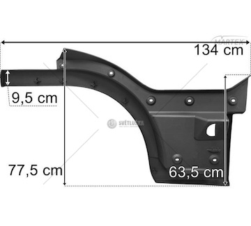 Kryt schodu kabiny Man TGL 2021- levý Lamiro 2600-1EX