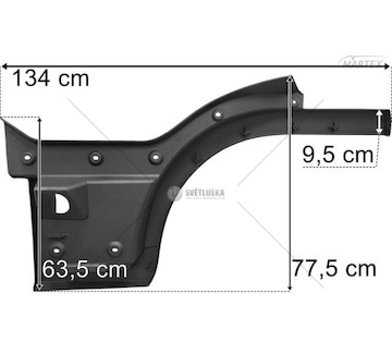 Kryt schodu kabiny Man TGL 2021- pravý Lamiro 2600-2EX