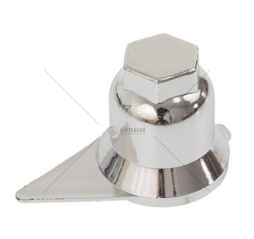 Kryt šroubu 33mm s ukazatelem nikl plast