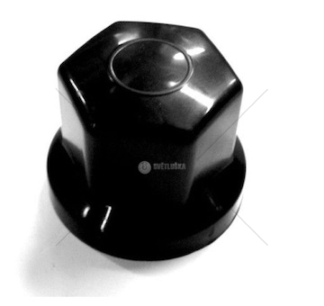 Krytka matice kola M32 plastová černá krátká