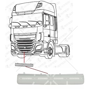 Krytka předního nárazníku daf 85cf, xf106 euro 6 0293367_A