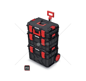 Kufr na nářadí s kolečky X BLOCK PRO 95 set – KISTENBERG