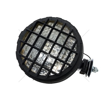 KULATÁ PRACOVNÍ LAMPA S MŘÍŽKOU + VYPÍNAČ