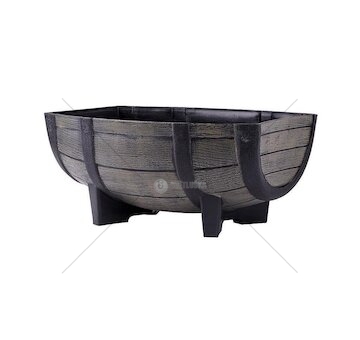 Květináč Woodeff barel natural, 40x30x18cm