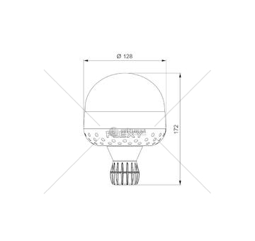 LAMPA BLYSKOWA 10/30V FI128MM LED VIGNAL VALD14728