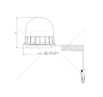 LAMPA BLYSKOWA 10/30V FI143MM LED VIGNAL VALD14729