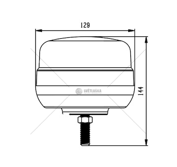 LAMPA BLYSKOWA 12/24V MOC.NA 1 SRUBE VIGNAL VALD16059