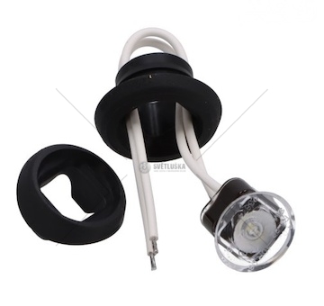 LAMPA OBRYS.DIOD.12/36V BIALA OKRAGLA  FT-074B