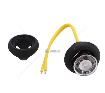 LAMPA OBRYS.DIOD.12/36V ZOLTA, OKRAGLA  FT-074Z