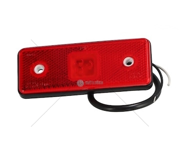 LAMPA OBRYS.LED CZERWONA 12/24V  LD162/4