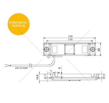 LAMPA OBRYS.LED UNIFAB BIALA WIELTON  42-3474-147