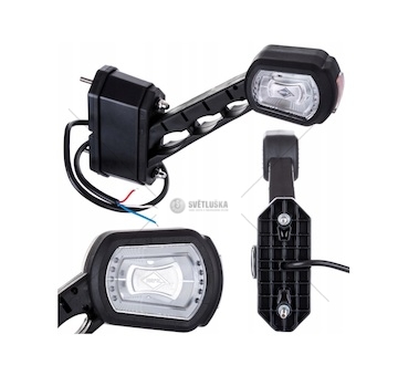 Lampa obrysová LED 12/24V pravá s couvákem HORPOL
