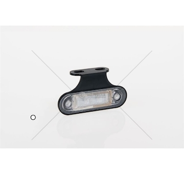 Lampa obrysová led červená s držákem FRISTOM FT-015CK