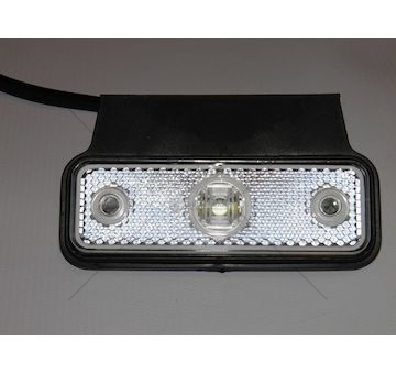 Lampa obrysová led s úchytem bílá FRISTOM FT-4/U/DIODA/B