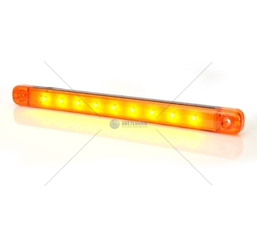 LAMPA POZYCYJNA POMARANCZOWA BOCZNA 9LED WAS W97.4B
