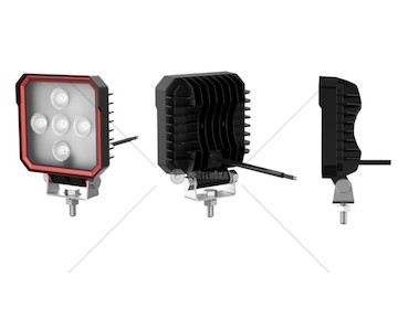 LAMPA ROBOCZA KWADRAT.5 DIOD 5X3W 9-32V  JG-SW051