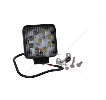 LAMPA ROBOCZA KWADRATOWA 9 DIOD 9X3W  SM12326BKS