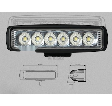 LAMPA ROBOCZA/OSTRZEGAWCZA 2W1 12/24V MTX W063-F-W-A