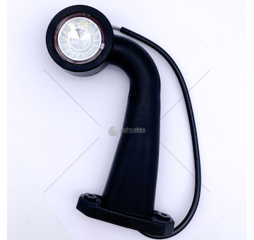 Lampa tykadlo LED 12/24V levá boční dlouhá červeno-bílá