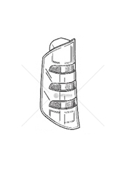 LAMPA TYLNA MB TRAVEGO PRAWA POLMET P-6774