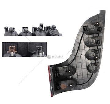 LAMPA TYLNA SETRA S415HD/HDH LEWA  57.0012