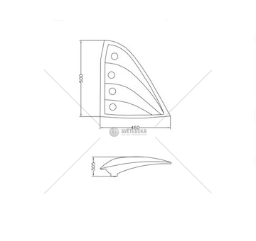 LAMPA ZESPOLONA NEOPLAN CITYLINER LEWA TANGDE YG-04-253L