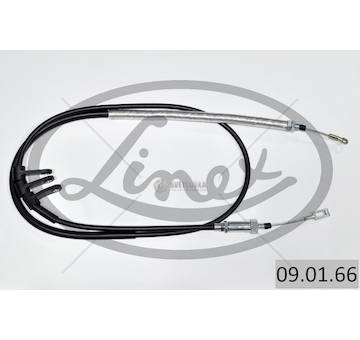 Lano ruční brzdy FIAT DUCATO 06- přední LINEX 09.01.66