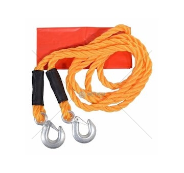 Lano tažné 3000kg, s háčky COMPASS