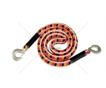 Lano tažné pružné 2,1T 3m s hákem 520gr různé barvy