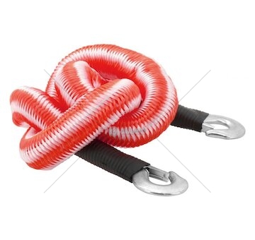 Lano tažné pružné 3000kg s karabinami COMPASS