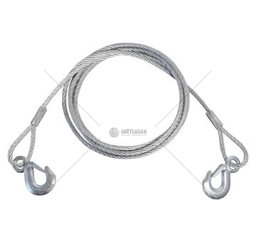 Lano vyprošťovací 5000kg s karabinami COMPASS