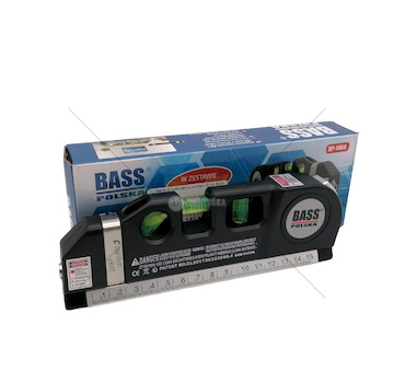 Laserová vodováha s metrem 2,5m BASS