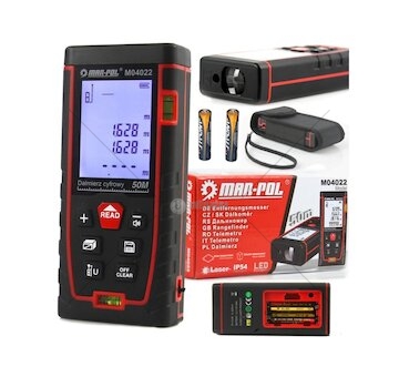Laserový měřič vzdálenosti 0.05-50m MAR-POL
