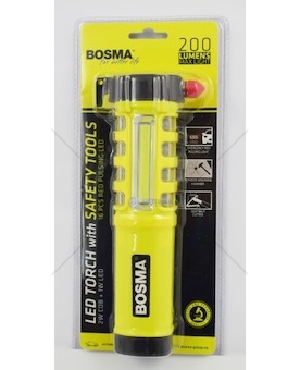 LATARKA DIODOWA 2W LED COB + 1W červená BOSMA 6131