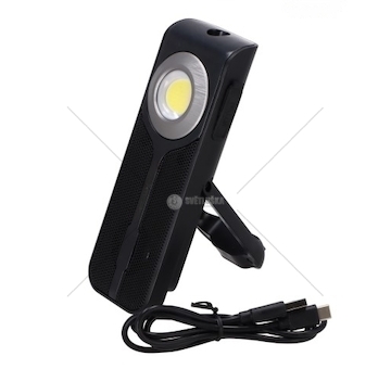 LATARKA LED 4W1 Z GLOSNIKIEM I BLUETOOTH KING TON HCJL710DU-COB+1W+LY