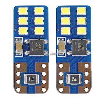 LED CANBUS 12SMD UltraBright 2016 T10e (W5W) White 12V / 24V
