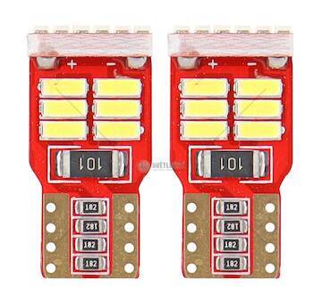 LED CANBUS 18SMD 4014 T10e (W5W) White 12V