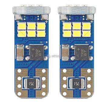 LED CANBUS 18SMD UltraBright 2016 T10e (W5W) White 12V / 24V