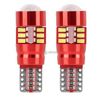 LED CANBUS 27SMD 3014 T10e (W5W) White 12V / 24V