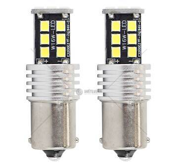 LED CANBUS 2835 15SMD 1156 BA15S P21W R10W R5W White 12V/24V