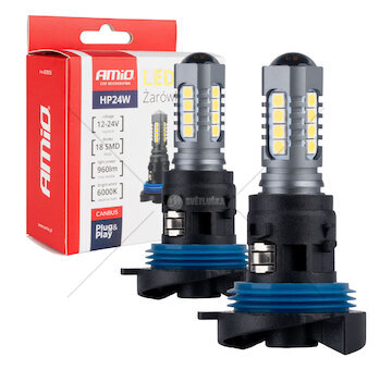 LED CANBUS 3030 18SMD HP24W White 12V/24V